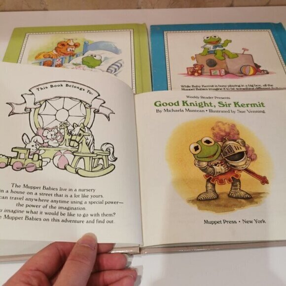 Muppet Babies Books Set of 3 Vintage Jim Henson Kids Stories Miss Piggy Kermit - Picture 5 of 9